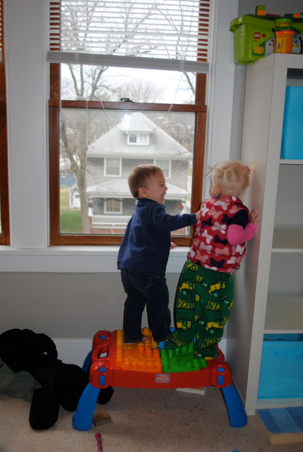 Jack & Ryann (Ryann borrowed some NDSU sweatpants--the only green and gold we allow in our house :) )